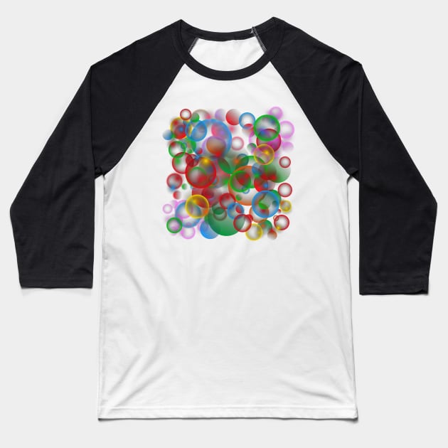 Bright Balloons Baseball T-Shirt by CatCoconut-Art